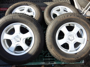 パT5112■215/70R15 BRIDGESTONE BLIZZAK VRX2 6.5J 5H 4H マルチ PCD114.3 冬 スタッドレス 4本■条件付送料無料■エクストレイル 等