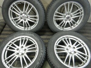 パT6279■235/55R18 BRIDGESTONE BLIZZAK VRX2 BS アルミ 7.5J 5H PCD114.3★条件付送料無料★アルファード ハリアー ヴァンガード