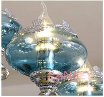 高級水晶ペンダントライト 洋風照明 シャンデリア 北欧デザイン シーリングライト 天井照明 6灯 3個_画像4