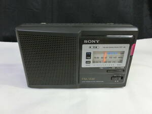 【SONY FM/AMラジオ ICF-28】中古 ソニー ポータブルラジオ レトロ 動作確認済 家電 電気製品【B2-2①】1120