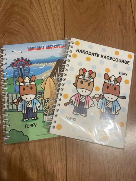 函館競馬場　非売品グッズ3つ追加！ターフィー ノート2冊 JRA グッズ 競馬 リングノート メモ帳　今だけさらにおまけつけます！