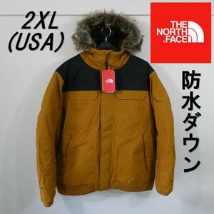 残1　日本未発売 ノースフェイス 防水 ダウンジャケット ゴッサムジャケット Gotham Jacket ダウン 2XL 3XL The North Face 黄色 黒 黄土色