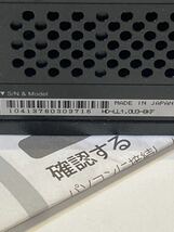 BUFFALO バッファロー 外付けHDD 外 ハードディスク 1TB HD-LL1.0U3-BKF 中古品 動作確認済み 箱無し_画像4