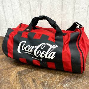 Coca Cola/コカ・コーラ ボストンバッグ ハンドバッグ ショルダーバッグ ドラムバッグ 赤 レッド レジャー スポーツ 菊MZ