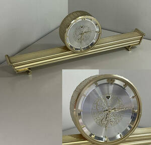 【可動品】日本美術時計 Nマーク 30DAY 7JEWELS 置時計 ゼンマイ式 ビンテージ アンティーク