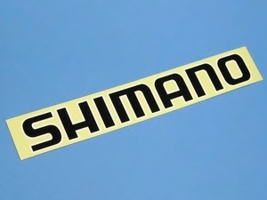 シマノ SHIMANO ロゴ ステッカー 白黒 シール 台紙160×25mm 