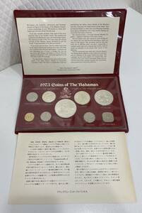 Ｇ「17310」バハマ諸島　プルーフ貨幣9種セット　1973年　フランクリンミント　記念硬貨　硬貨　メダル　貨幣　銀貨　シルバー