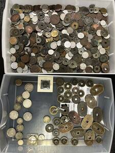 「Ｇ」古銭　大量　おまとめ　硬貨　穴銭　約2.5㎏　中古品　通貨　コイン
