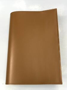  made in Japan * original leather book cover 22.4×41.5cm hard cover size . quality light brown * new goods 