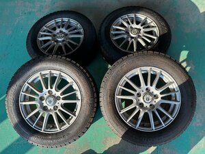 2021年製 スタッドレス グッドイヤー アイスナビ7 195/65R15 6J +43 5H PCD114.3 4本set ノア ヴォクシー 等 P231105a