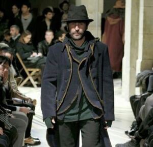 超名作　12AW Yohji Yamamoto POUR HOMME レイヤード コート ヨウジヤマモト COLLECTION コレクション LOOK 33 ランウェイ アーカイブ