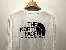 送料￥380 新品 正規品 USA限定 日本未発売 The North Face 大きいサイズ ノースフェイス バックロゴ付 長袖Tシャツ ロンT US-XXL 白_画像6