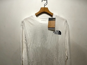 送料￥380 新品 正規品 USA限定 日本未発売 The North Face ノースフェイス バックロゴ付 長袖Tシャツ ロンT US-M White