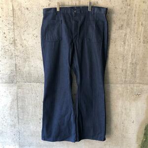 KU260 USN US NAVY America army sailor wide Denim 90s