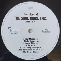 The Soul Bros. Inc.* The Story Of The Soul Bros. Inc. 1968-1974/2010年独国盤シュリンクTramp Records TRLP-9009_画像3