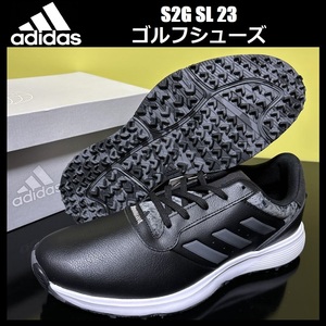 26.5cm * new goods Adidas Golf S2G SL 23 spike less golf shoes black HP2283