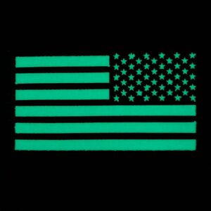 USA FLAG アメリカ 星条旗 国旗 リバース 蓄光 ミリタリー パッチ ワッペン 米軍 サバゲー リメイク