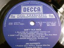 Jim Rafferty『Don't Talk Back』LP Soft Rock ソフトロック_画像4