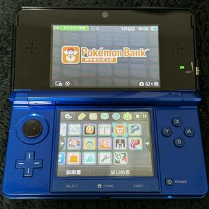 3DS コバルトブルー☆ポケモンバンク・ポケムーバー 他ポケモンソフト等 任天堂