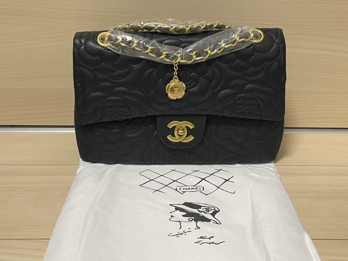 チェーンショルダーバッグ CHANEL【ノベルティ】黒-