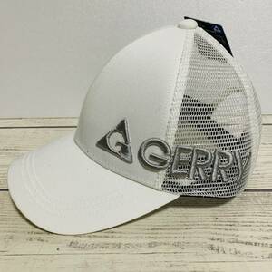 GERRY (ジェリー) - ローキャップ メッシュキャップ 白色 アウトドア キャンプ 登山 帽子 野球帽 CAP トレッキング (タグ付き新品未着用品)