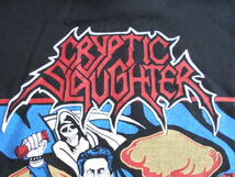 CRYPTIC SLAUGHTER スウェット パーカー money talks 黒M / slayer metallica anthrax s.o.d.c.o.c. d.r.i. accused attitude adjustment_画像5