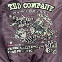 【超希少品・格安】 TEDCOMPANY テッドカンパニー　TEDMAN テッドマン　MA-1 フライトジャケット　刺繍　刺繍ワッペン　40 えんじ色_画像4