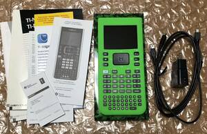 [ special price ]*Texas Instruments TI-nspire CX CAS* color graph calculator * silicon with cover * Japanese instructions attaching * almost unused 