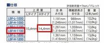 送料無料 日軽金ジョロダー　ライトスライダーFT（フラットタイプ） LSF-H-1100 新品未使用品_画像3