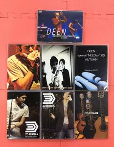 【M2997/60/0】DVD★DEEN DVD6本＋ブックレット1冊★まとめ★大量★セット★LIVE JOY★NEEDay★池森秀一★山根公路★音楽★邦楽★ロック★