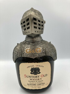 【未開栓】SUNTORY OLD サントリー オールド ウイスキー 760ml 40度 G&G ボトルカバー 騎士 鎧 西洋甲冑 インテリア 921202000061【2002】