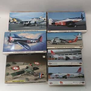 ◆42-4 【現状品】HASEGAWA 飛行機 戦闘機 プラモデル 未組立 セット販売 JTA シーホーク スコーピオンズ スーパーエーセスなど 7点