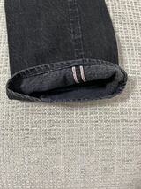 【Sugar Cane】シュガーケーン Lot470 BLACK DENIM TYPE III W31 x L34 13oz SLIM FIT SC41470 ブラック ジーンズ デニム【美品】_画像8