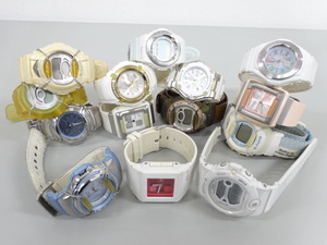 ジャンク 10点セット まとめて CASIO カシオ G-SHOCK Gショック Baby-G BG-110K BGA-200 BG-6903 BGA-1020 BG-80 他 レディース 腕時計