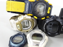 ジャンク 9点セット まとめて CASIO カシオ G-SHOCK Gショック GW-A1100ADWR DW-6900 反転液晶 他 腕時計 ブラック ホワイト シルバー _画像5