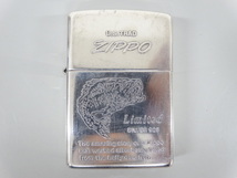 1994年製 ZIPPO ジッポ STERLING SILVER スターリング シルバー ブラックバス 限定 銀 オイル ライター 喫煙 USA_画像1