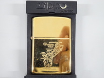 1987年製 ZIPPO ジッポ SOLID BRASS ソリッドブラス Guam グアム ゴールド 金 オイル ライター USA_画像1