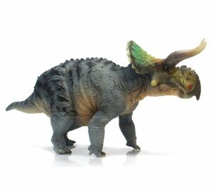 HAOLONGGOOD 1/35 ナストケラトプス17cm級 ケラトプス科 草食 恐竜 フィギュア 模型 プラモデル こども孫おもちゃ 模型 プレゼント 緑