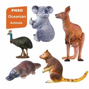 PNSO 5個 セット大洋州 オセアニア オーストラリア コアラ コモリグマ レッドカンガルー 動物フィギュア おもちゃ 模型 誕生日 プレゼント