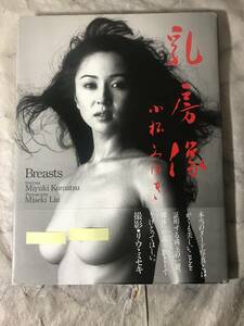 H　送料無料　小松みゆき　写真集　乳房像　リウ・ミセキ　スコラ　帯あり　初版