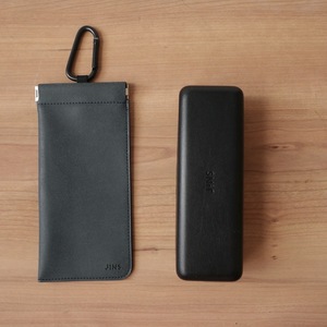 [ prompt decision * beautiful goods ]JINSkalabina attaching glasses case switch. accessory . fake leather case 