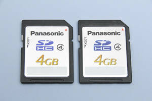 4GB SDHCカード　Panasonic ●2枚セット●