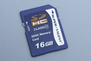 16GB SDHC カード　SUPER TALENT class10