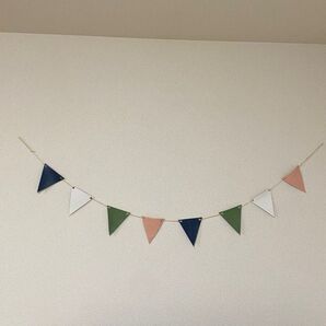 レザーフラッグガーランド 本革 ハンドメイド