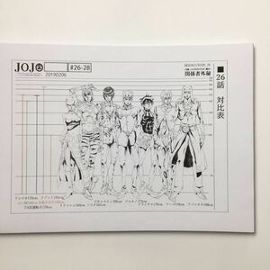 ジョジョの奇妙な冒険 黄金の風 ◆ 設定資料 ◆ 約80枚 アニメ 漫画 まんだらけ購入 アニメーション制作用 イラスト ◆G1110 POい4あ-37