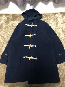 ポロラルフローレン　裏地ブラックウォッチ柄ダッフルコート　ネイビー　Lサイズ Polo Ralph Lauren