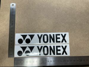 ヨネックス　yonex カッティング　ステッカー　黒2枚