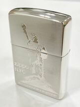 【保管品】ZIPPO ジッポー　NYC 自由の女神　ニューヨークシティ WINDPROOF LIGHTER 2005年製　火花確認済み　オイルライター _画像9