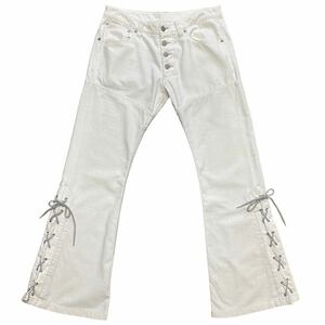 00s Tornado Mart Crocodile Lace up Flare Pants トルネードマート クロコ フレアパンツifsixwasnine ルグランブルー lgb kmrii