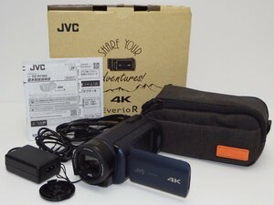 #[ operation OK* used ]JVCKENWOOD JVC video camera Everio R GZ-RY980-A SD128GB / wireless LAN adaptor / case / charge cable / box another set (.)